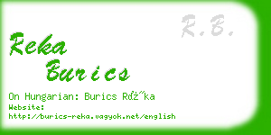 reka burics business card